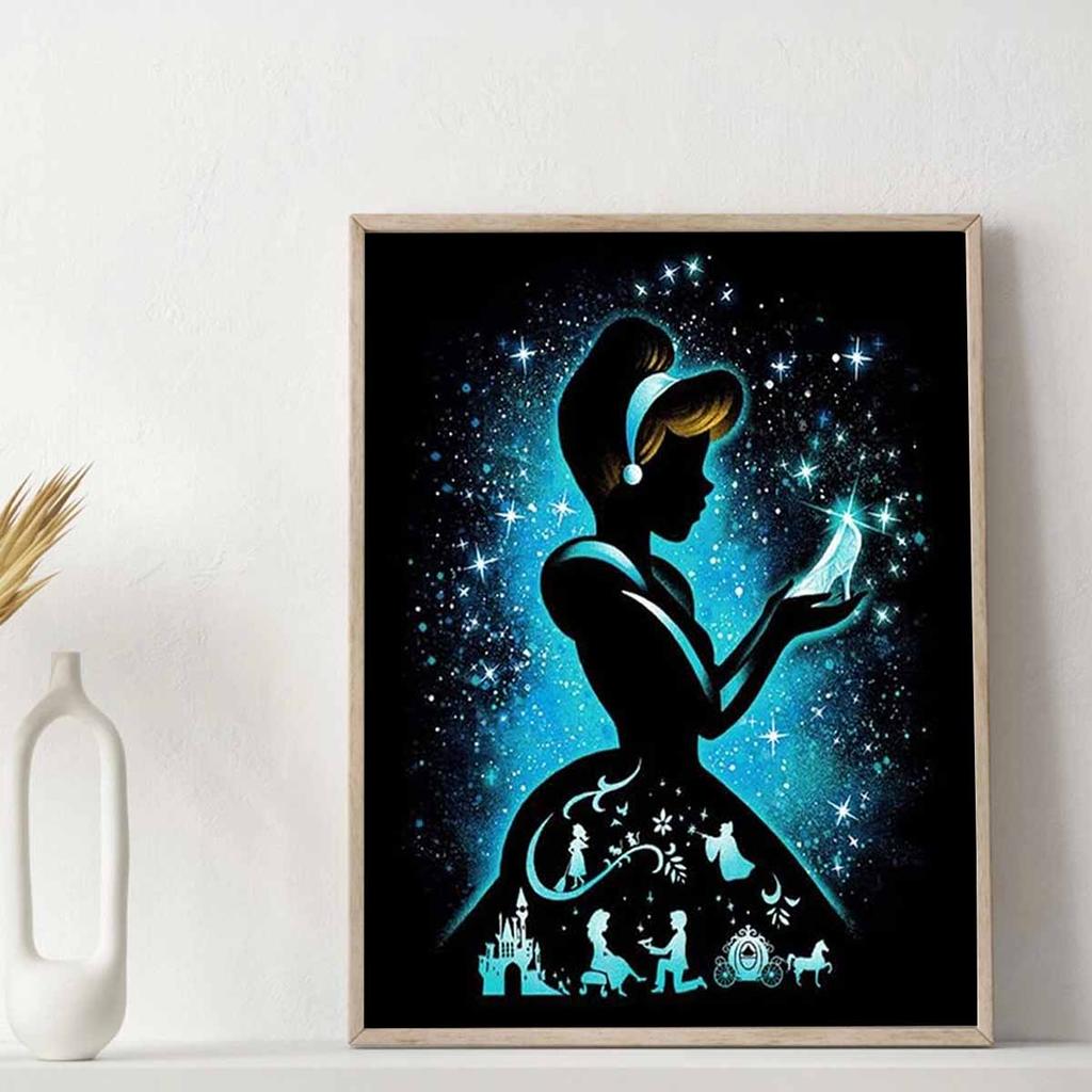 DIY Diamond Painting Luminous feathers Cross Stitch Kit Mosaic Art Diamond Painting Full Circle Diamond Home Decoration