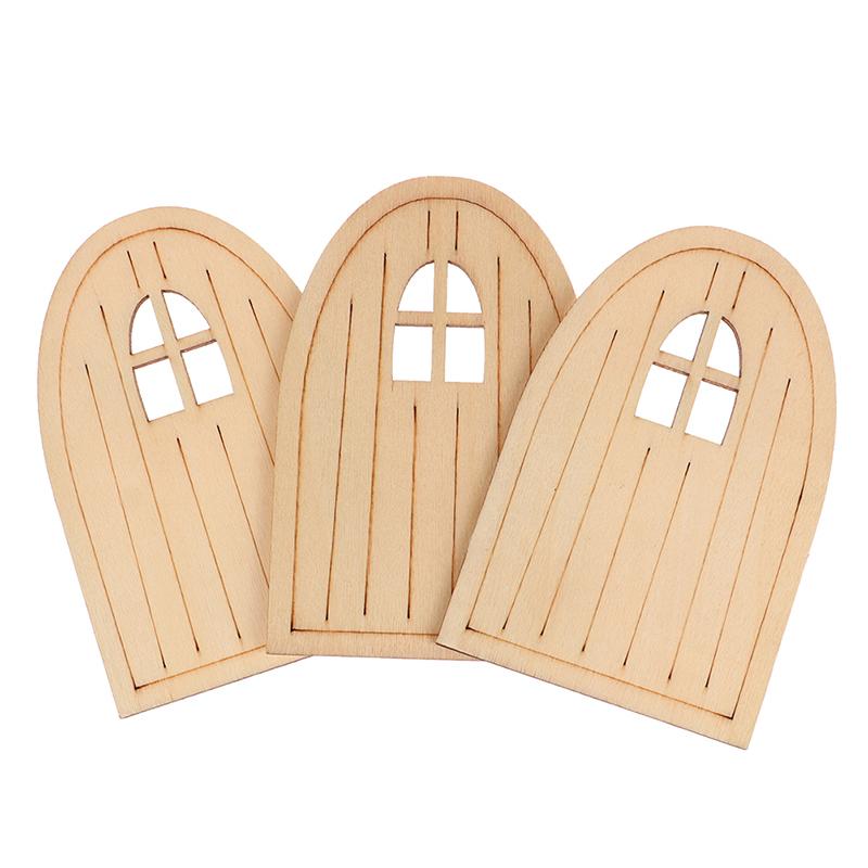 Dollhouse Miniature Furniture Desk Chair Bed Arched Door Model Diy Simulation Mini Park Bench Accessories Scene Toys