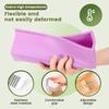 1.4L Soap Making Kit Soap Molds Wooden Silicone Soap Rectangular Mold with Stainless Steel Wavy and Straight Cutter Multipurpose