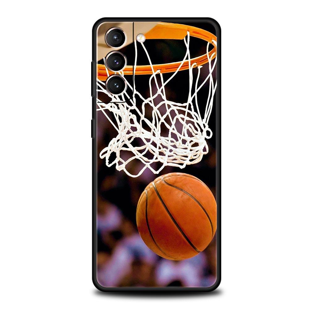 Phone Case For Samsung Galaxy S23 S22 Ultra S20 S21 FE 5G S10 S9 Plus S10E S8 Note 20 Silicone Cover Basketball Basket Number