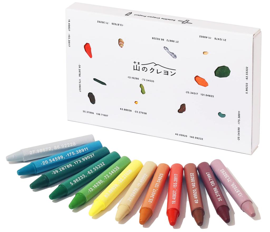 Mountain 12 Unnamed Colors Selected from Satellite Images of the Mountains Crayons World's