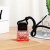 1Pcs 10Ml Rose Red Cap Colored Water Cube Empty Bottle Car Essential Oil Diffuser Fragrance Air Freshener Perfume Bottleornament