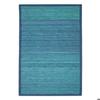 Living Room Rug In Bamboo Wide Slats Blue Edging 120x180