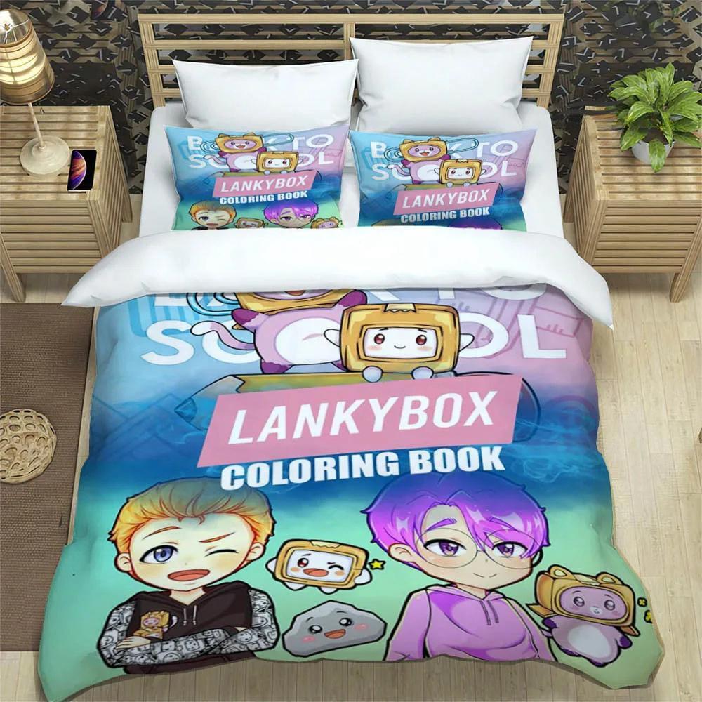 Lankybox Foxy Boxy Cute Bedding Sets Exquisite Bed Supplies Set Duvet Cover Bed Comforter Set Bedding Set Luxury Birthday Gift