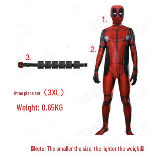 Deadpool Superhero Lycra Bodysuit Halloween Cosplay Costume