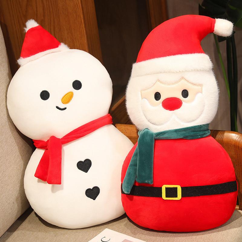 Santa Plush Adorable Claus Doll Snowman Stuffed Room Toys Kids Gift Christmas