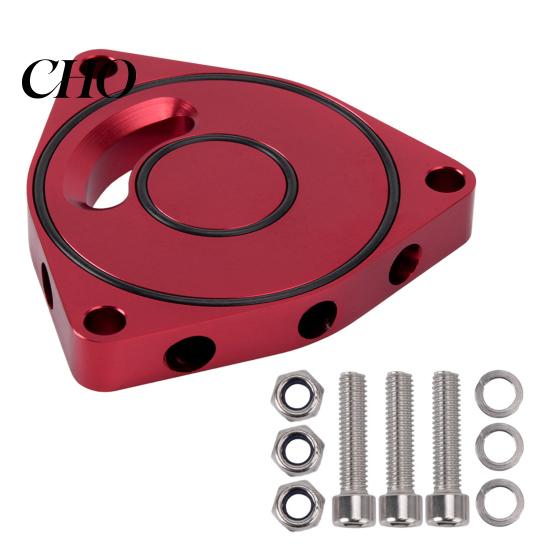 Precise Fit Turbo Valve Gasket BOV Plate for Honda Civic 2015-2021 1.5T, Embedded Rubber Turbocharger Aluminum Blow Off Replacement, Exhaust Seal High