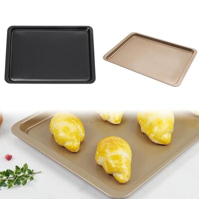 14 Inch Oven Baking Roasting Trays Dish Silicone Non Stick Carbon Steel Kitchen