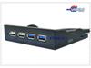 USB 3.0 Floppy Drive Bay Front Panel with 4 High-Speed U3+U2 Ports