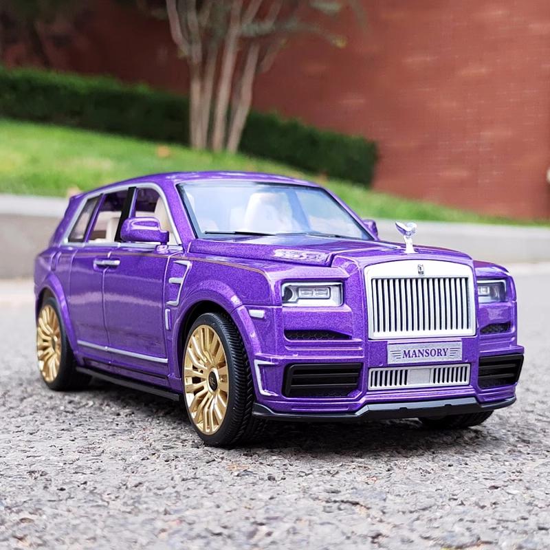 1/24 Rolls Royce Cullinan Black Badge Alloy Model Car Toy Diecasts Metal Casting Sound and Light Car Toys Vehicle