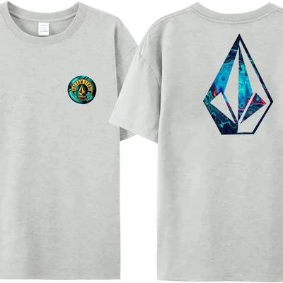 Horúci predaj Pánske letné tričko Volcom Obsidian v roku 2025, Pohodlné a módne krátkorukávové Vysoko kvalitné pro choice
