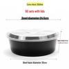 Disposable Plastic Food Container Set, 2500ml