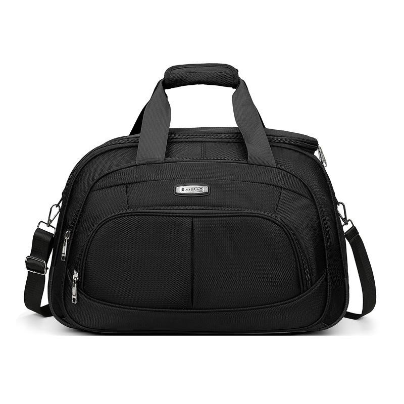 

Портативная дорожная сумка большой вместимости с ручной загрузкой и уменьшением давления для краткосрочных деловых поездок чёрный