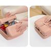 Large Capacity Cosmetic Organizer With Multiple Pockets PU Handbag For Travel Toiletry Storage And Portable Makeup Bag