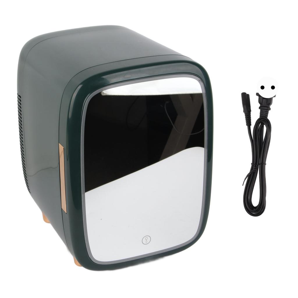12L Mini Fridge Quiet Removable Shelf Cooler Warmer Small Refrigerator with LED Mirror for
