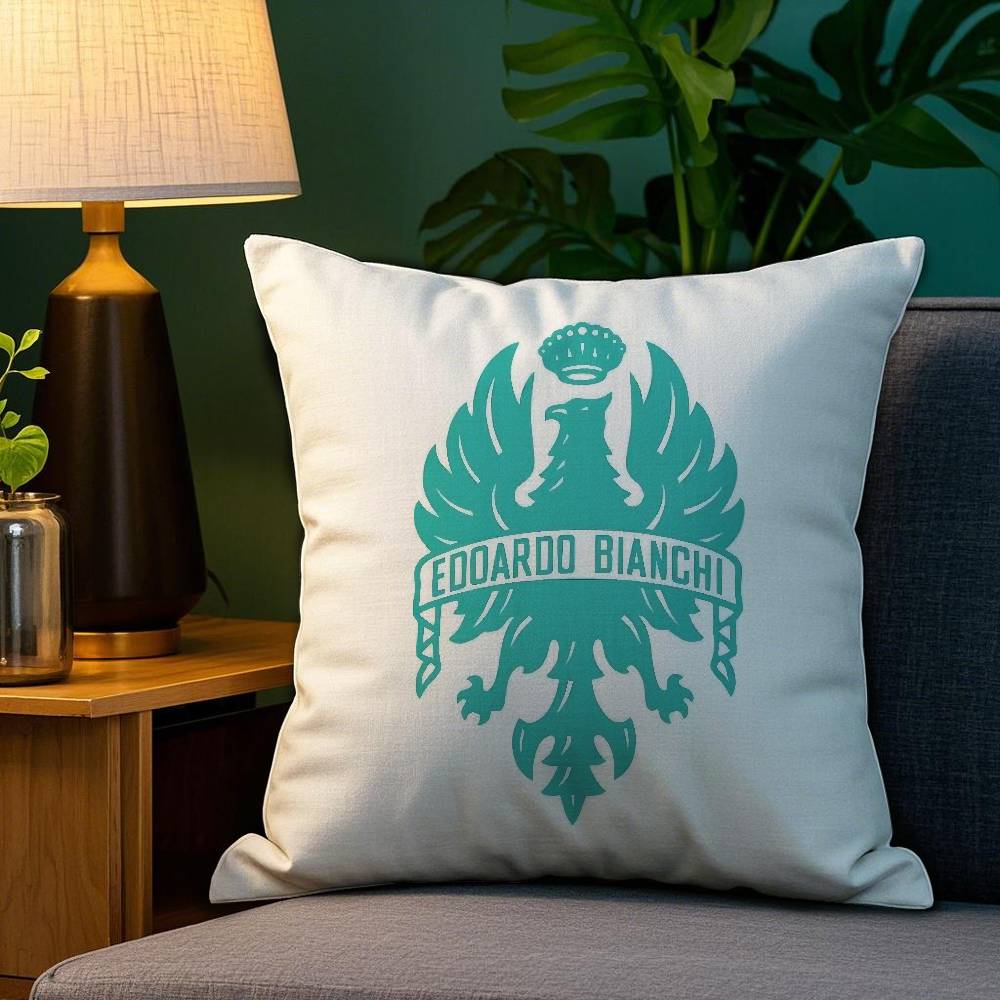 

Роскошная наволочка с логотипом B-Bianchi, диван, гостиная, спальня, двусторонняя печать, квадратная подушка, наволочка для подушки для сна 12x12Inch