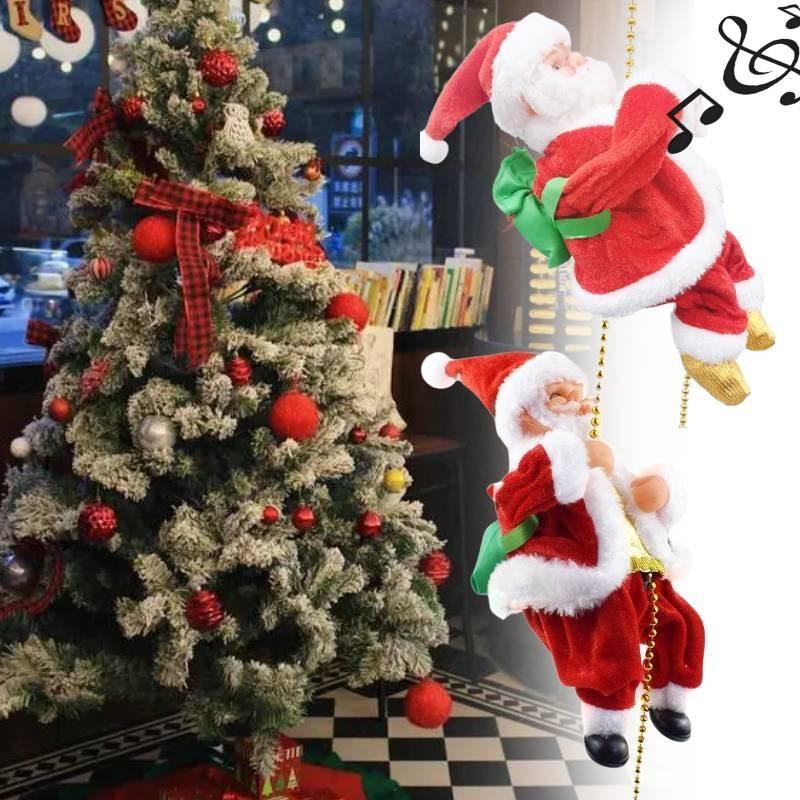 Adorable Electric Christmas Santa Plush Toy With Unique Crawling Features And Vibrant Colors For Holiday Decorations