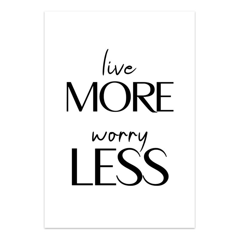 Nordic Inspirational Quotes Posters Modern Cursive Verse Wall Art Canvas Paintings Mural Decor for Living Room Office Decoration