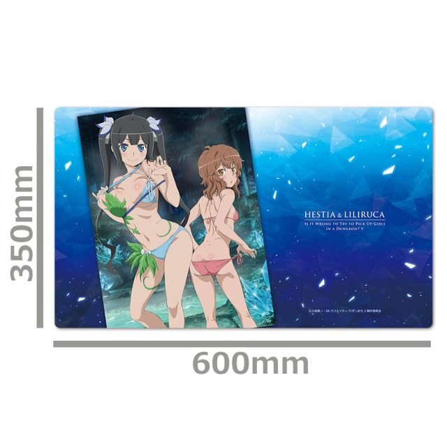 Is It Wrong to Try to Pick Up Girls in a Dungeon? V Character Rubber Mat Hestia & Liliruca