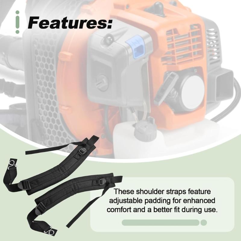 Adjustable Shoulder Support For Backpack Leaf Blowers Ergonomic Weight Relief Design for Various Trimmers