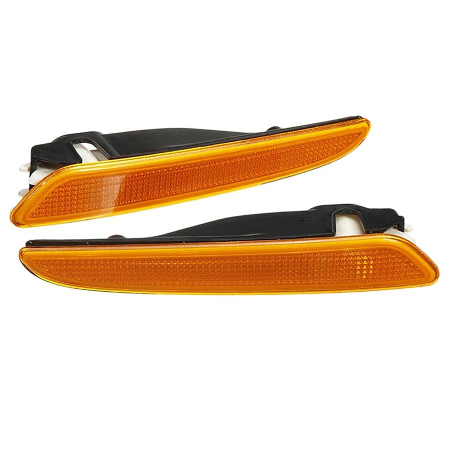 2x Amber Front Bumper Side Marker Light Lamp For Mercedes W211 E-Class 2007-2009
