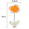 Mini Car Ornaments Car Center Console Spring Shaking Head Rose Decoration Pendant with Double-sided Adhesive Tape Healing Series