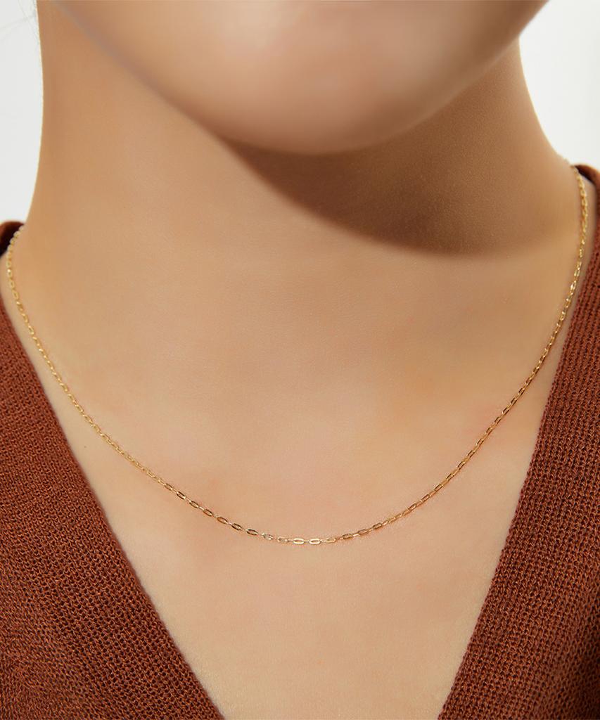Helene Jewelry 14K 18K New Wool Chain Gold Necklace (Type A)