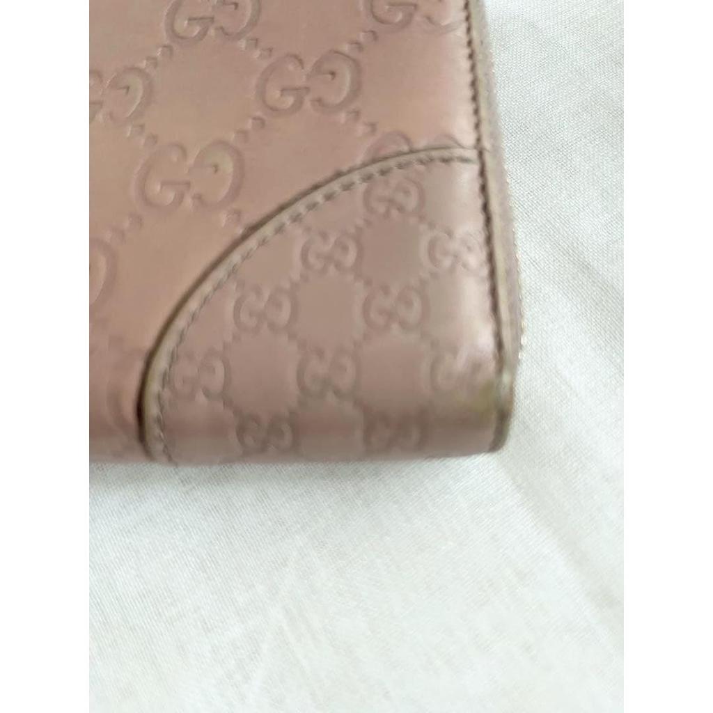 Used GUCCI Gucci Long Wallet Guccissima Wallet Pink With Box Micro Guccissima