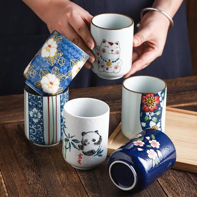 Japanese Ceramic Water Cup Straight Cup Hand Painted and Wind Home Coffee Cup