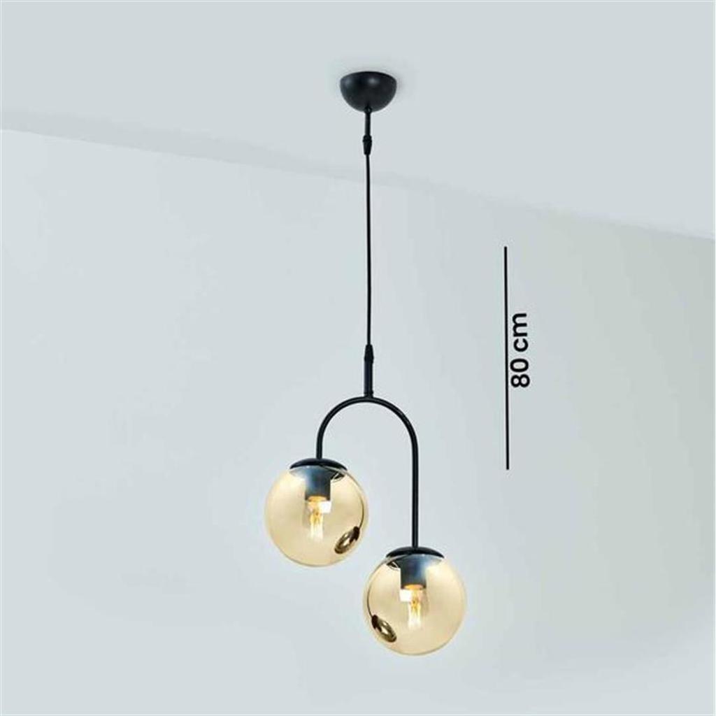 Corre U Pendelleuchte Glas Honey