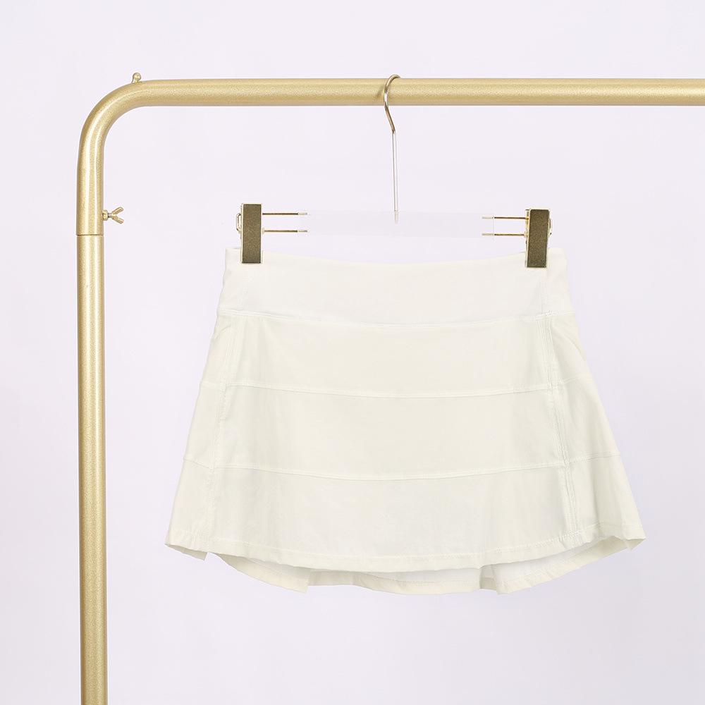 In Stock: Mid-Waist Lined Tennis Skort with Anti-Exposure and Yoga Wear Benefits XXL