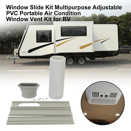 Buy 7Pcs/Set Window Slide Kit Multipurpose Adjustable PVC Portable Air