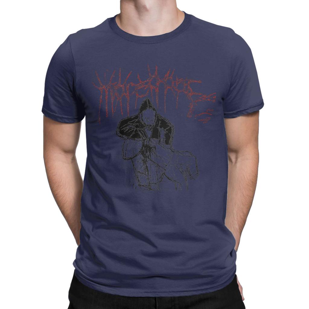 Ken Carson More Chaos Album Men T Shirts  Vintage Tee Shirt Short Sleeve Round Collar TShirt Pure Cotton Graphic Printed Tops