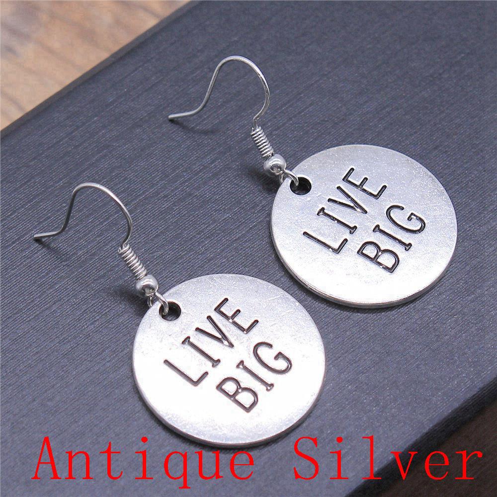 Boucles d'oreilles Symbole Om Yoga Vintage Boucles d'oreilles Mode Pour Femmes Apprêts de Fabrication de Bijoux DIY