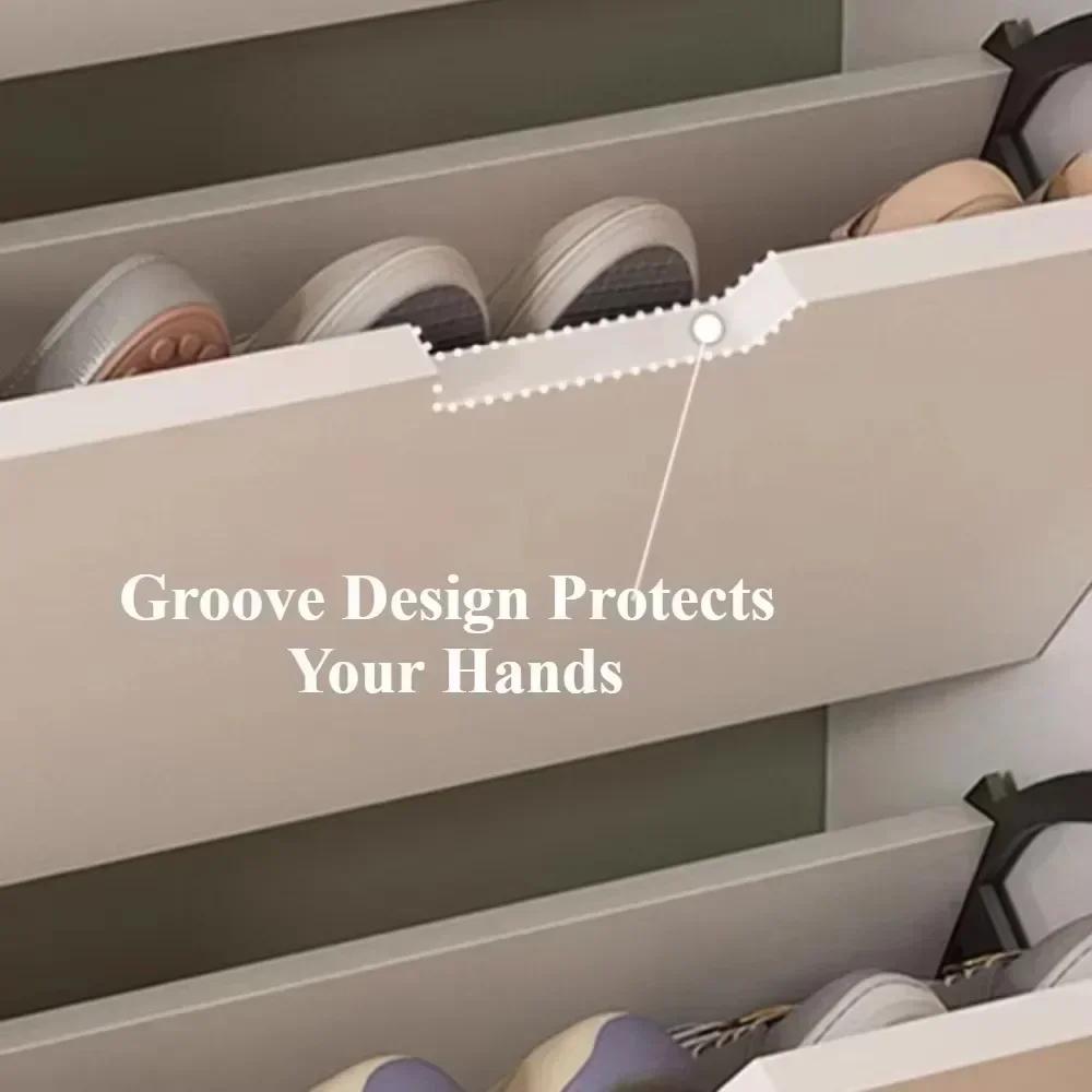 Modern Wooden Shoe Cabinet Entrance Integrated Shoe Rack Multifunctional Wooden Storage Cabinet Indoor Simple Storage Cabinet