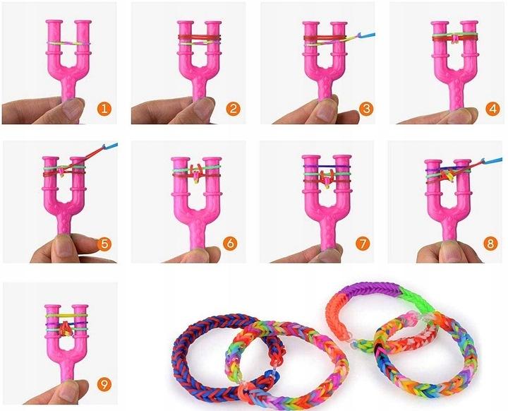 Gumki Do Tworzenia Robienia Bransoletek Loom Bands Xxl 4400 Elementów