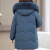 Real Fur Collar Middle-aged Women's Winter Down Coats Hooded Plus Size XL-6XL Thick Warm White Duck Down Jackets for Women Clothes