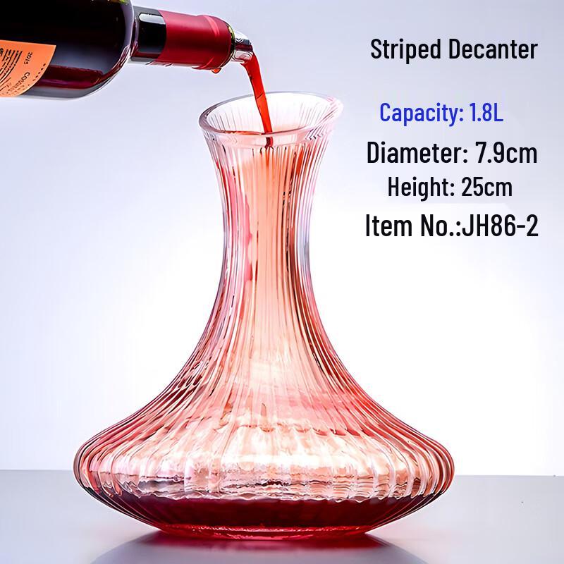 Crystal Glass Wine Decanter with Handle
