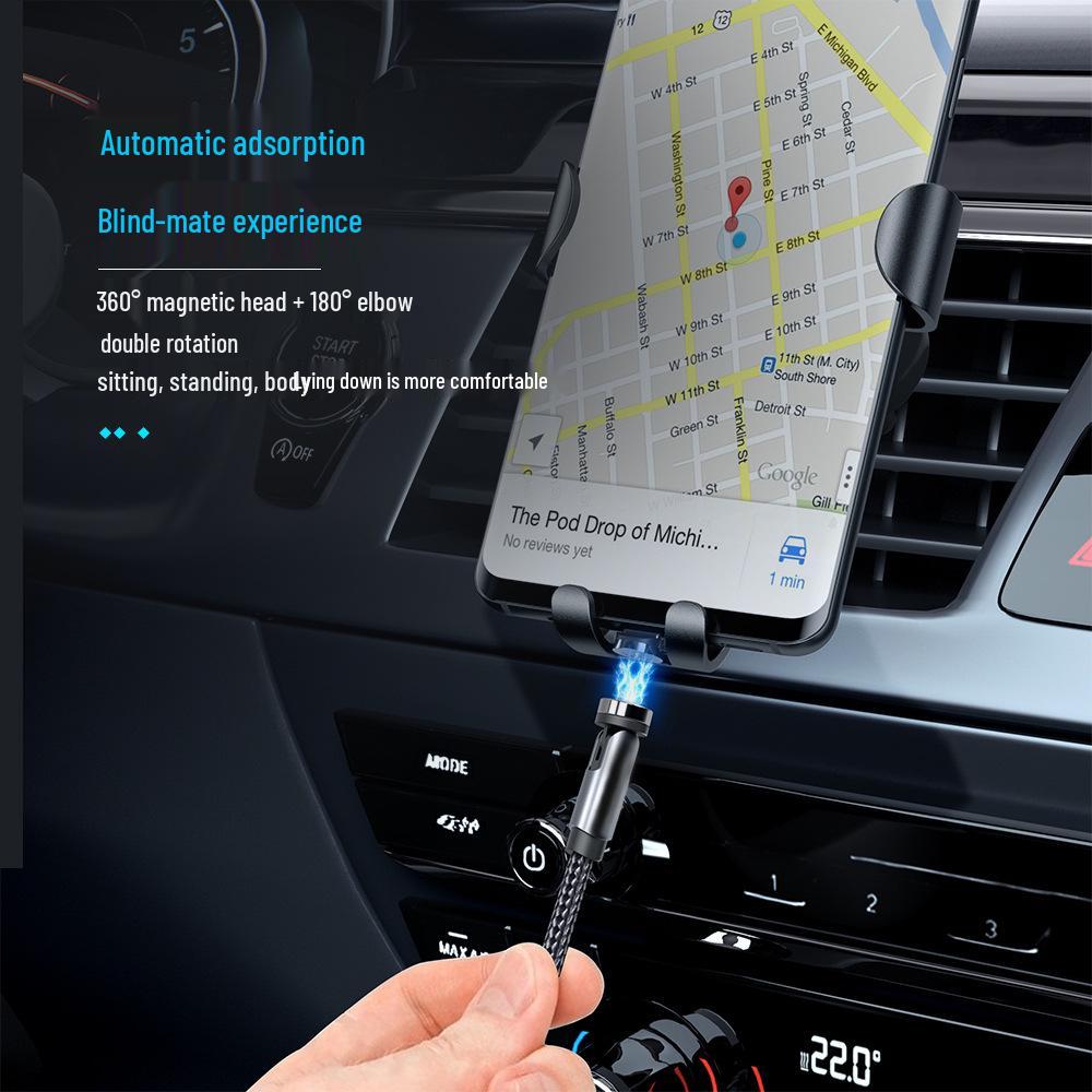 540° Rotating Magnetic Fast Charging Cable for Apple and Type-C Devices
