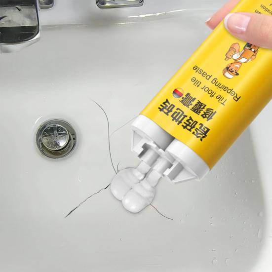 100ML Tile Repair Paste Waterproof Multifunctional Quartz Countertop Marble Granite Ceramic Glaze Surface Cracked Tile Chipped Edges Corners Repair