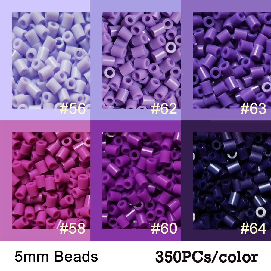 Non-Toxic 350Pcs/Color 5Mm Iron Beads Pixel Art Kit 6Color Black White For Kid Hama Perler Bead Diy Puzzles Gift Children Toys