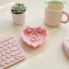 [CL]3D Printed Heart-Shaped Jewelry Tray With Pink Bow Elegant Decor For Table Sink & Office Desk Perfect For Jewelry Storage