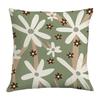 Popular Green Plant Printed Sofa Pillow, Simple Ins Style, Fresh and Refreshing Pillow