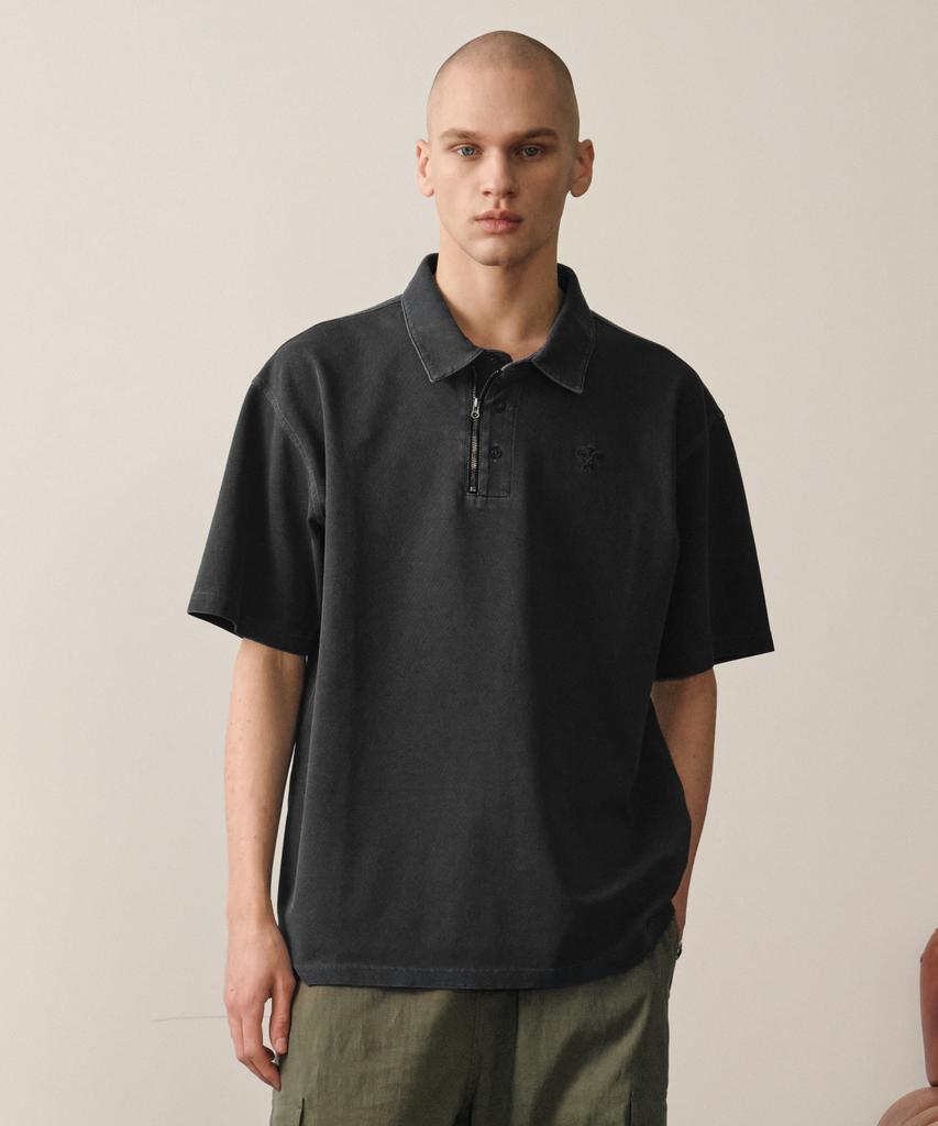 HELEMENT Pigment Metal Pq Short Sleeve T-Shirt (Black)