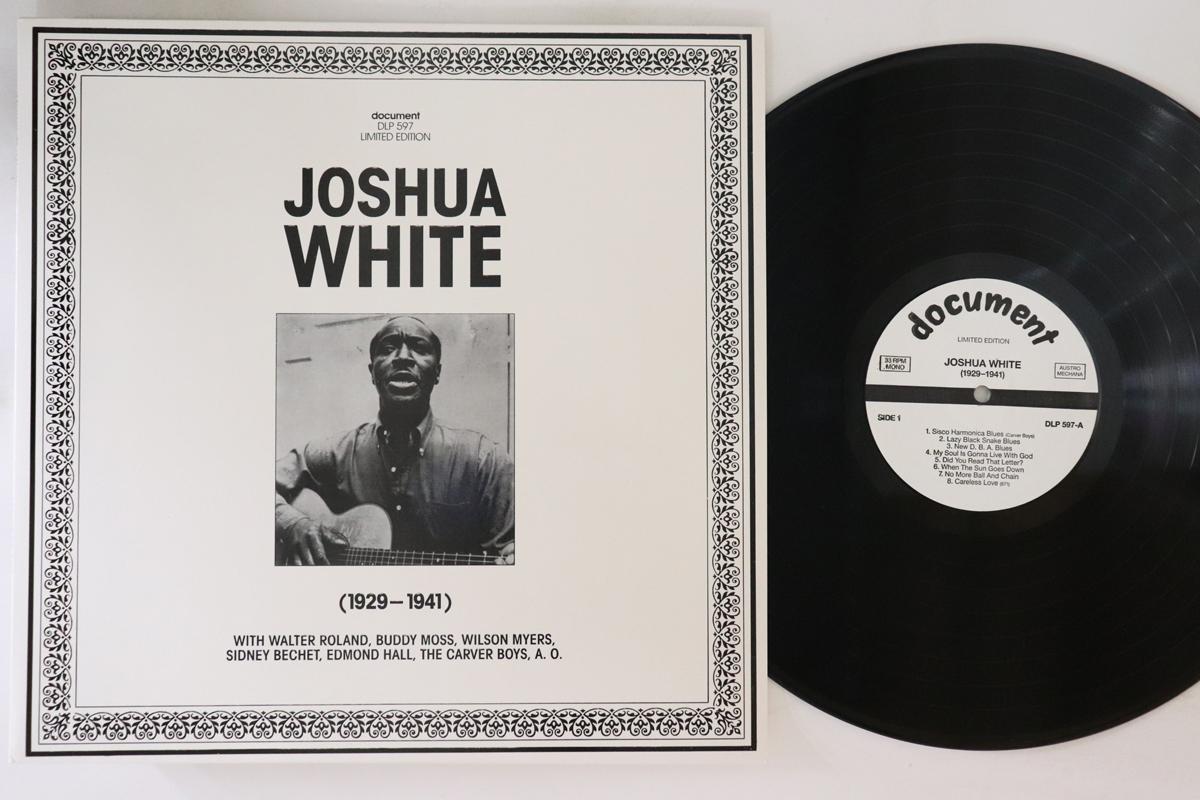 

LP Record JOSHUA WHITE - 1929-1941 DLP597 DOCUMENT 1990 Austria Blues Used