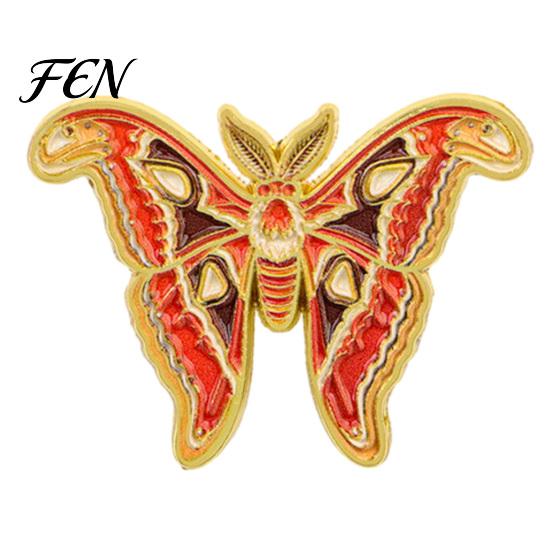 Enamel Lapel Pin Vintage Moth Brooch, Cartoon Insect Alloy Pin, Men Lightweight Clothes Women Jewelry Accessories for Suit Dress Coat Scarf