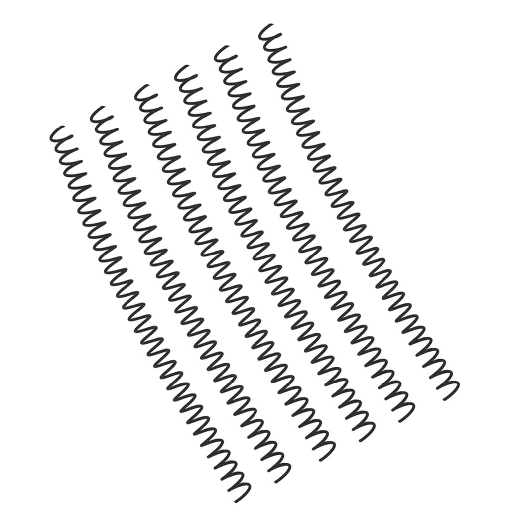 20-teiliges Spiralbindungsset mit großem Fassungsvermögen, 30 Löchern und 13 mm Durchmesser, schwarz
