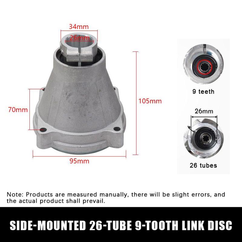 Accessori Universali per Attrezzi da Giardino a Motore Blocco di Uscita Universale 26mm 28mm 7 Denti 9 Denti Per Decespugliatore a Benzina