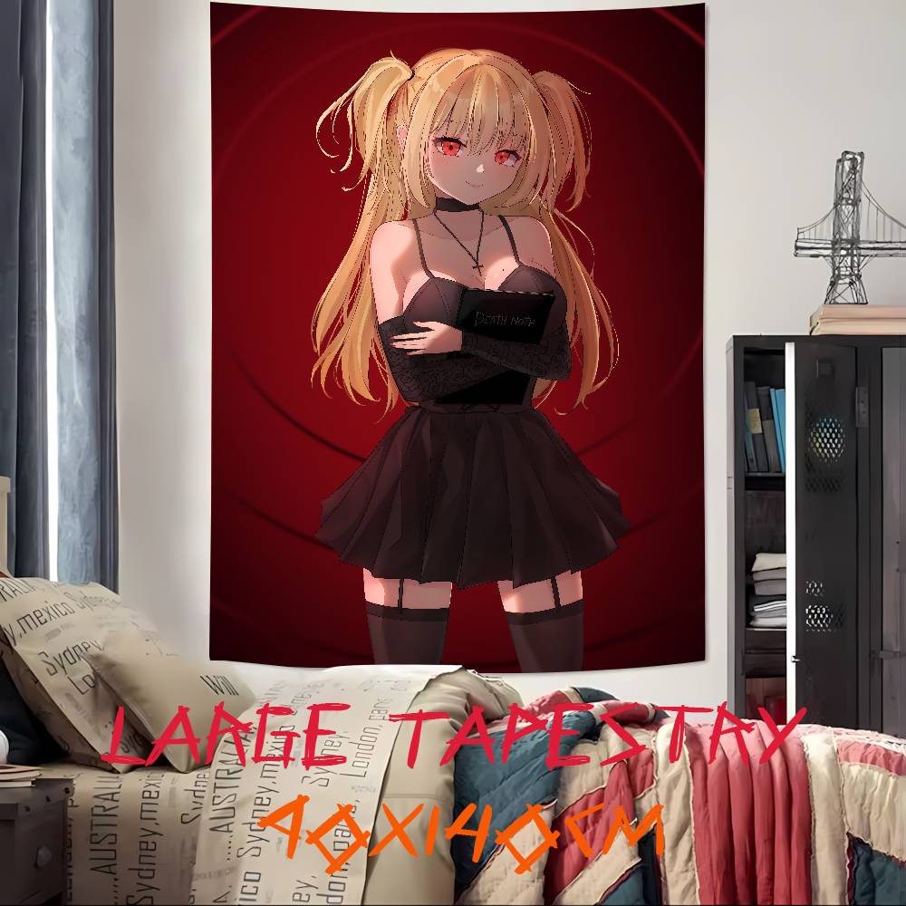 Cool Fashion Pretty Girl Misa Amane Tapestry Decoration Bedroom Dormitory Background Cloth Home Party Living Room Club Tapestry