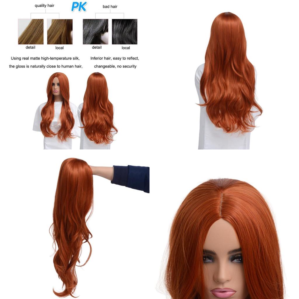 Teen Titans Starfire Cosplay Wig Soft Heat-resistant Fiber For Safe Styling